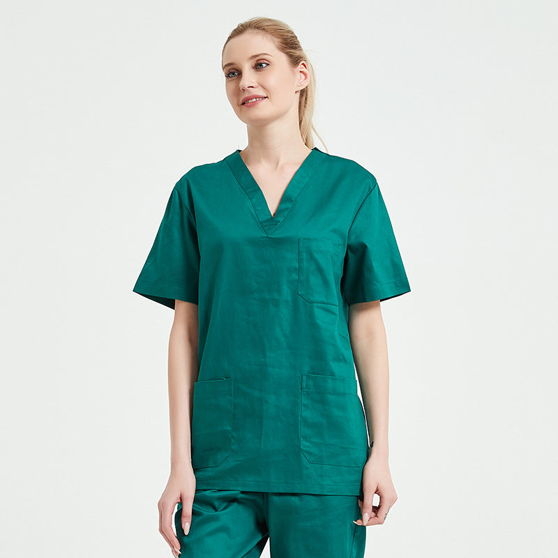 Cotton & Polyester Nursing Scrubs Set Machine & Hand Washable