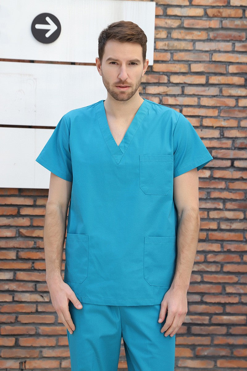 Mens Scrubs Set Shirt & Pant Scrubs Set