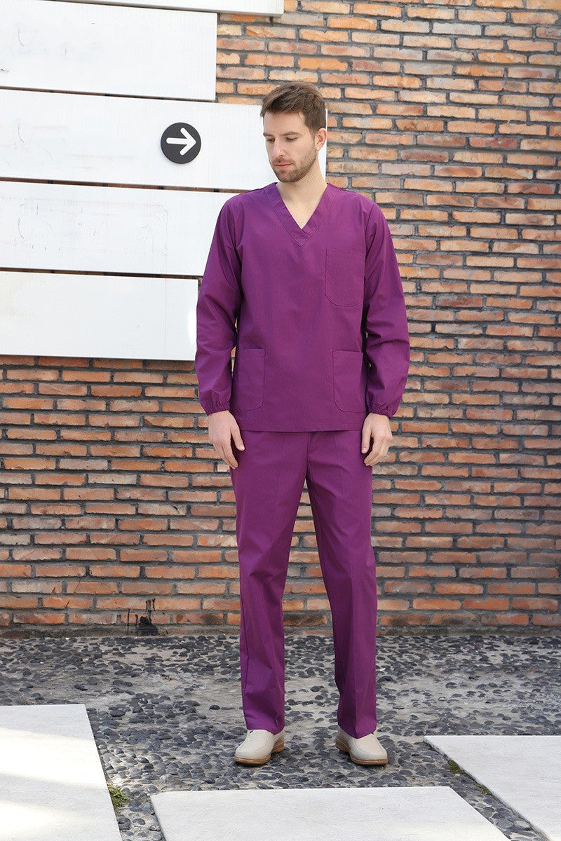 Mens Scrubs Set Shirt & Pant Scrubs Set