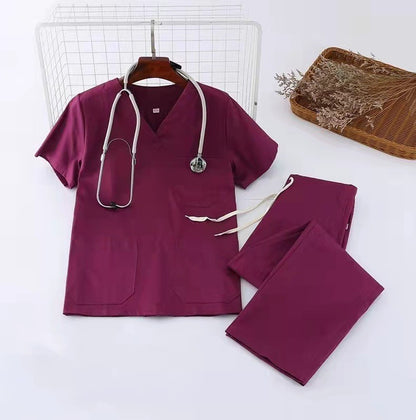 Cotton Scrubs Set for Vet, Nursing, Dentist, Clinic