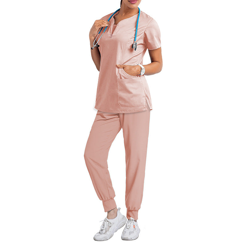 Women's Scrubs with Multiple Pockets