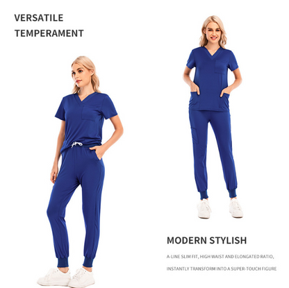 Women's Scrubs Set with Pockets on Top and Pant