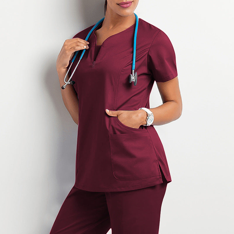 Women's Scrubs with Multiple Pockets