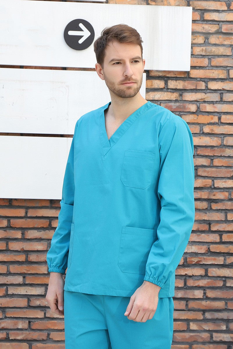 Mens Scrubs Set Shirt & Pant Scrubs Set