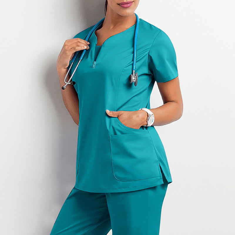 Women's Scrubs with Multiple Pockets