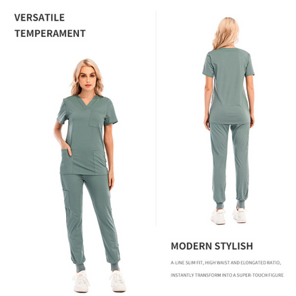 Women's Scrubs Set with Pockets on Top and Pant