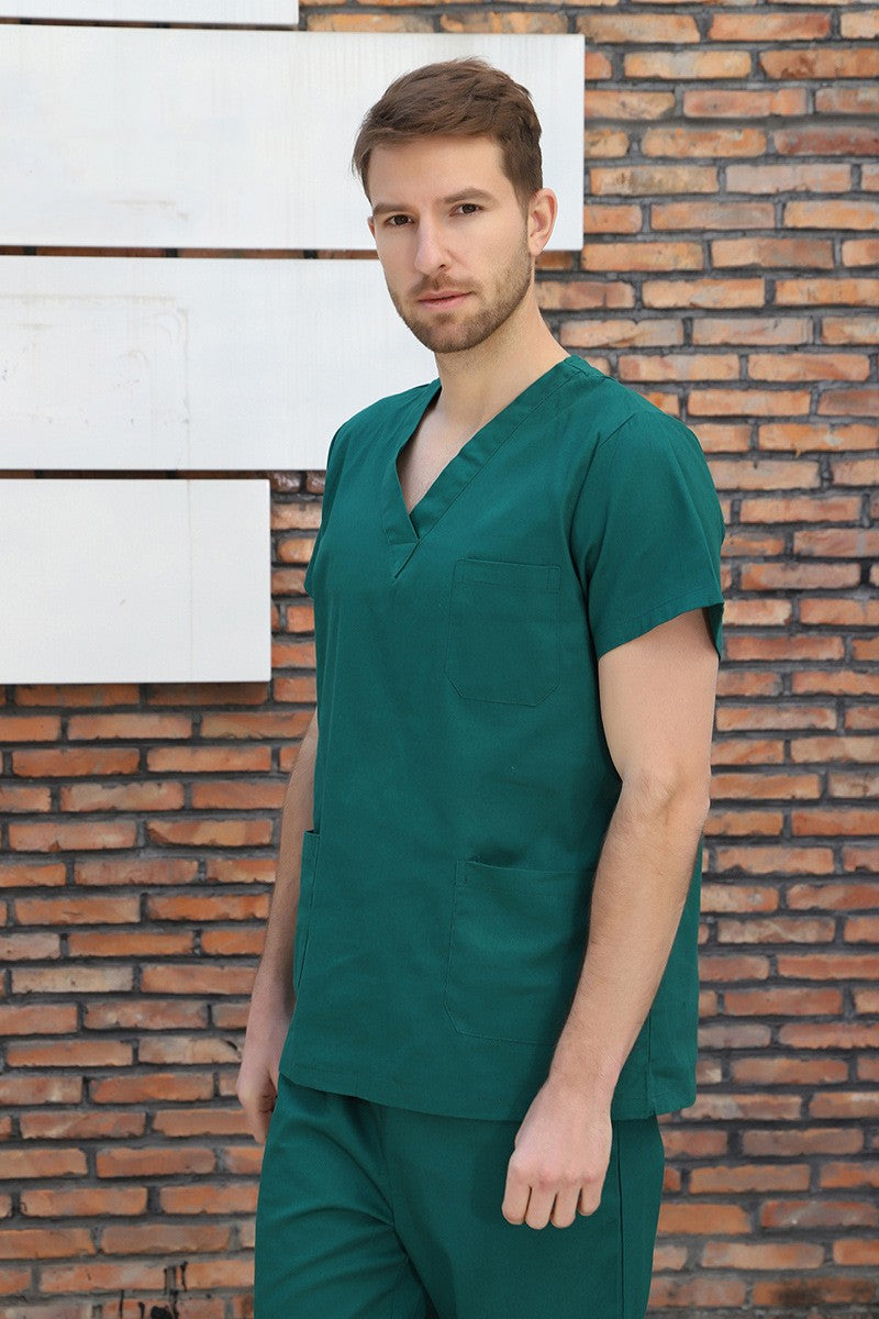 Mens Scrubs Set Shirt & Pant Scrubs Set