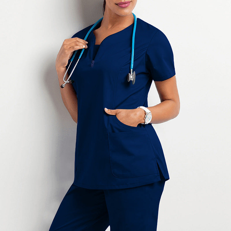 Women's Scrubs with Multiple Pockets