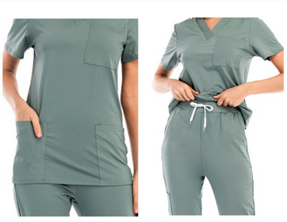 Women's Scrubs Set with Pockets on Top and Pant