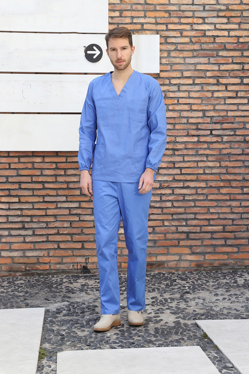 Mens Scrubs Set Shirt & Pant Scrubs Set